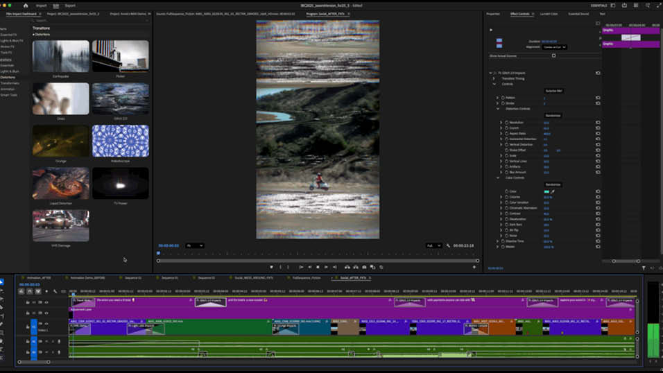 Adobe adds over 90 effects, transitions and animations to Premiere Pro